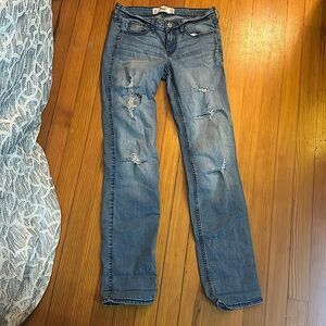 Blue Hollister skinny jeans